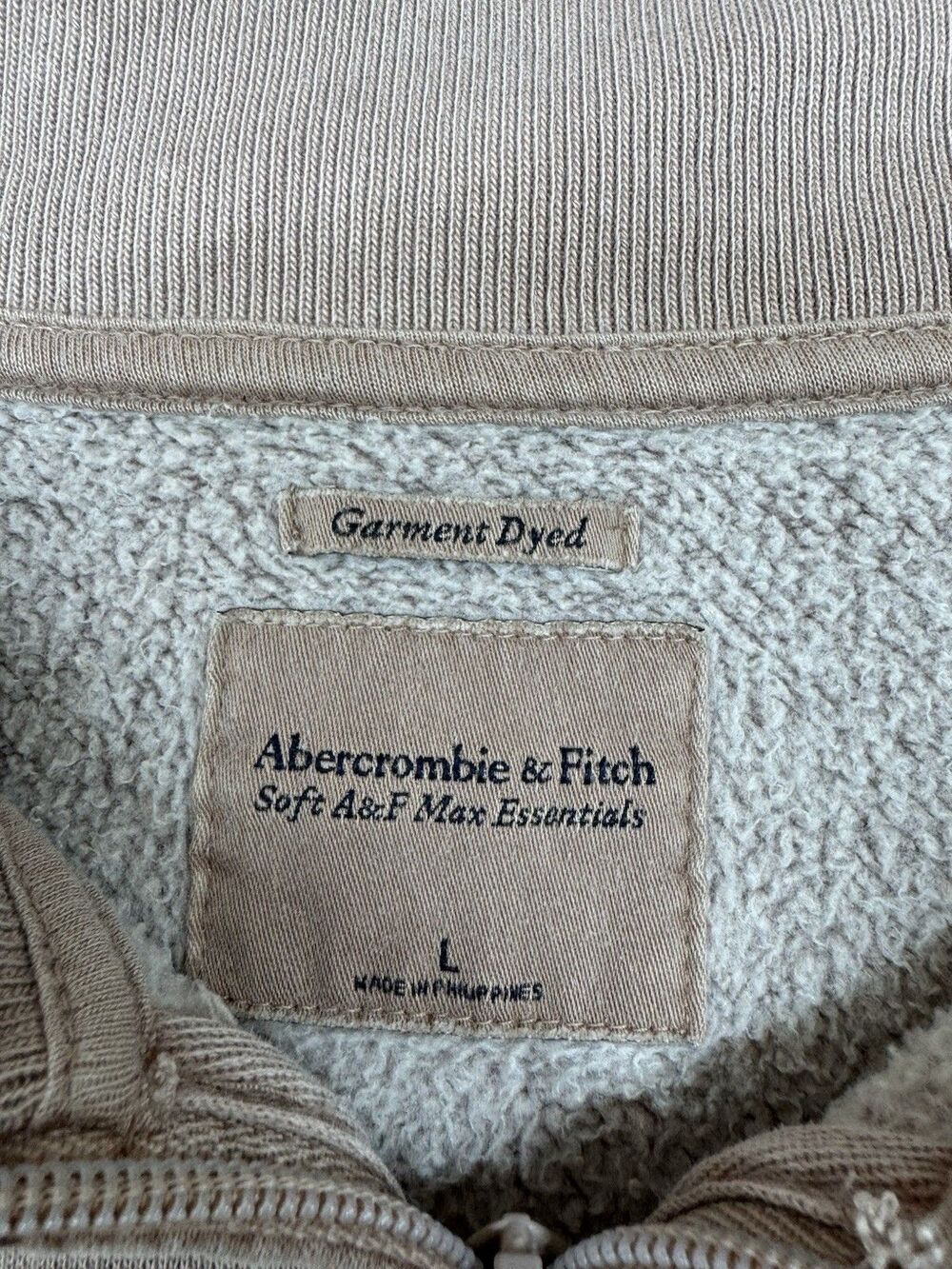Abercrombie & Fitch Pink Fleece 1/4 Zip Pullover Soft AF Max Essentials Wmns L - Picture 2 of 7
